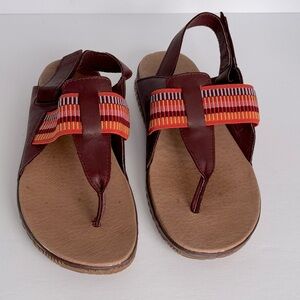 Sorel Out N’ About Plus Sandal Thong Leather size 9